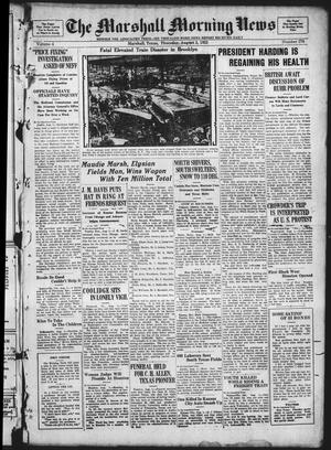 The Marshall Morning News (Marshall, Tex.), Vol. 4, No. 276, Ed. 1 Thursday, August 2, 1923