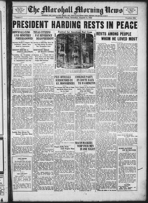 The Marshall Morning News (Marshall, Tex.), Vol. 4, No. 284, Ed. 1 Saturday, August 11, 1923