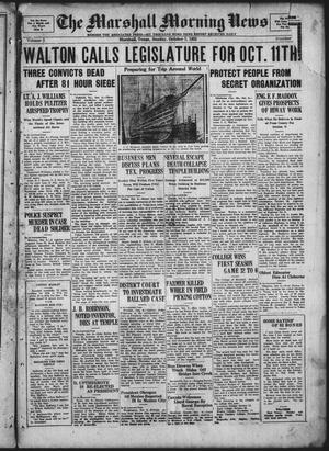 The Marshall Morning News (Marshall, Tex.), Vol. 5, No. [27], Ed. 1 Sunday, October 7, 1923