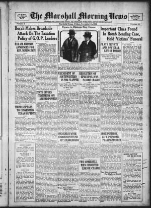 The Marshall Morning News (Marshall, Tex.), Vol. 5, No. 61, Ed. 1 Friday, November 16, 1923
