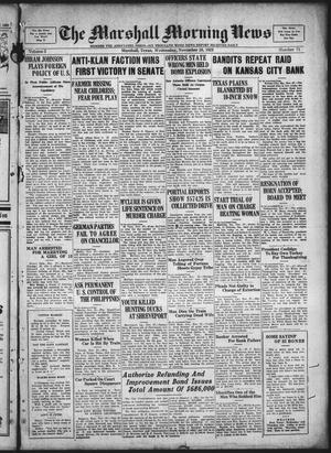 The Marshall Morning News (Marshall, Tex.), Vol. 5, No. 71, Ed. 1 Wednesday, November 28, 1923