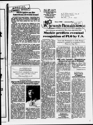 Jewish Herald-Voice (Houston, Tex.), Vol. 72, No. 17, Ed. 1 Thursday, July 17, 1980