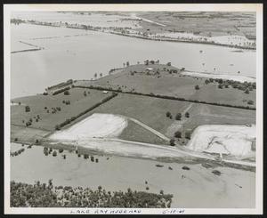 Primary view of object titled '[Aerial View of a Partially Flooded Lake Ray Hubbard]'.
