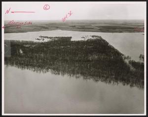 [Squire Haskins Photograph #2 - Lake Ray Hubbard with Red Annotations]