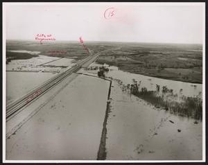 [Squire Haskins Photograph #15 - Lake Ray Hubbard With Red Annotations]