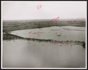 [Squire Haskins Photograph #17 - Lake Ray Hubbard With Red Annotations]