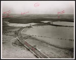 [Squire Haskins Photograph #25 - Lake Ray Hubbard With Red Annotations]