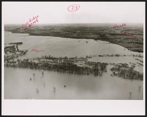 [Squire Haskins Photograph #27 - Lake Ray Hubbard With Red Annotations]