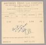 Text: Southern Union Gas Company Monthly Statement (2504 AVE O): June 1952