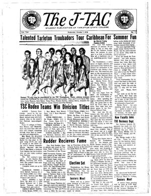 The J-TAC (Stephenville, Tex.), Vol. 51, No. 5, Ed. 1 Wednesday, October 7, 1970