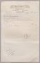 Thumbnail image of item number 1 in: '[Invoice for Balance Due to 20th Street Custom Tailors, October 1952]'.