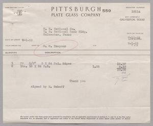[Invoice for Pittsburgh Plate Glass Company: July 1, 1957]