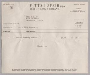 [Invoice for Item Purchased by Mike Rekoff, June 1953]
