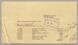 [Invoice for Purchases and Repairs of Merchandise From Sears Roebuck and Company]