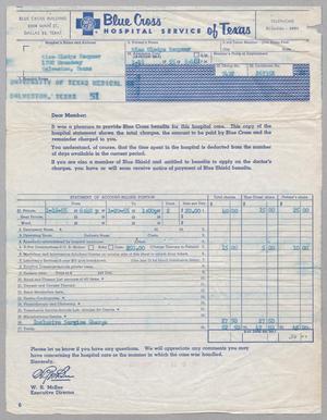 [Invoice for Blue Cross of Texas, January 1955]