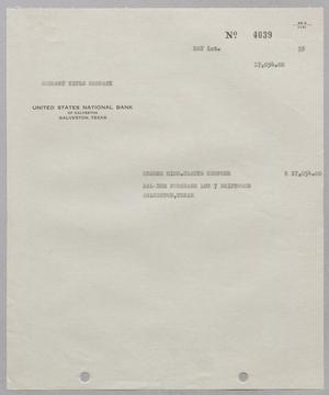 [Invoice for Balance Due to Stewart Title Company, May 1959]