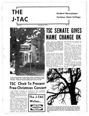 The J-TAC (Stephenville, Tex.), Vol. 53, No. 12, Ed. 1 Wednesday, November 22, 1972