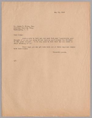 [Letter from Harris L. Kempner to Mr. James P. Nolan, Esq., May 14, 1943]