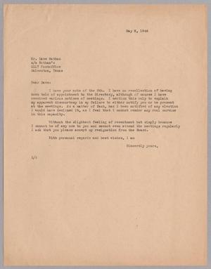 [Letter from Harris L. Kempner to Mr. Dave Nathan, May 8, 1946]