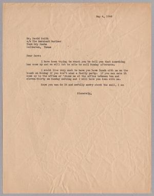 [Letter from Harris L. Kempner to Mr. David Smith, May 4, 1946]