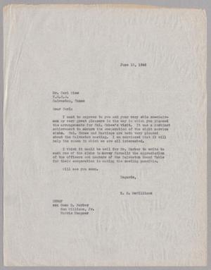 [Letter from Mr. Carl Wise to E. R. McWilliams, June 15, 1946]