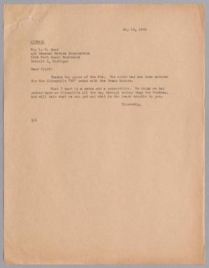 [Letter from Harris L. Kempner to Mr. L. C. Goad, May 14, 1946]