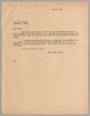 [Letter from Harris L. Kempner to Mr. J. D. Norton, June 7, 1946]