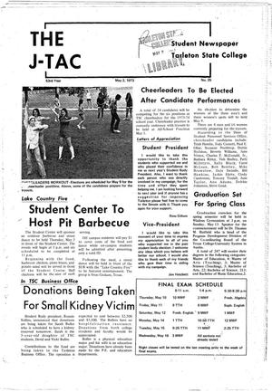 Primary view of object titled 'The J-TAC (Stephenville, Tex.), Vol. 53, No. 25, Ed. 1 Wednesday, May 2, 1973'.