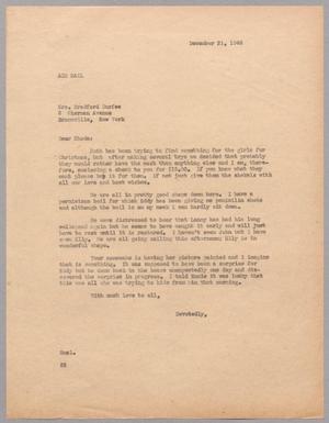 [Letter from Harris L. Kempner to Mrs. Bradford Durfee, December 21, 1946]