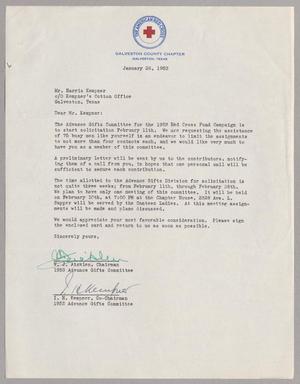 Primary view of object titled '[Letter from W. J. Aickler and I. H. Kempner to Mr. Harris Kempner, January 26, 1953]'.