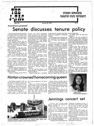 The J-TAC (Stephenville, Tex.), Vol. 55, No. 9, Ed. 1 Wednesday, October 30, 1974