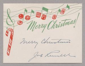 [Christmas Card from Joe Russell]