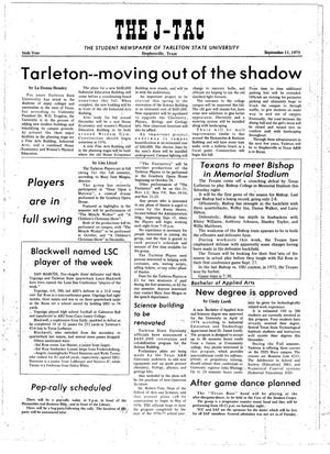 The J-TAC (Stephenville, Tex.), Vol. 56, No. 3, Ed. 1 Thursday, September 11, 1975