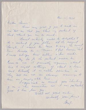 [Letter from Lloyd b. Embry to Harris, January 15, 1954]