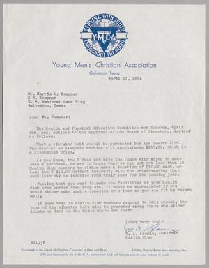 [Letter from M. A. Loomis, Chairman to Mr. Harris L. Kempner, April 13, 1954]