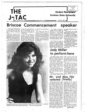 The J-TAC (Stephenville, Tex.), Vol. 58, No. 11, Ed. 1 Thursday, April 21, 1977