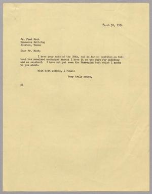 [Letter from Harris Leon Kempner to Fred Much, March 30, 1956]