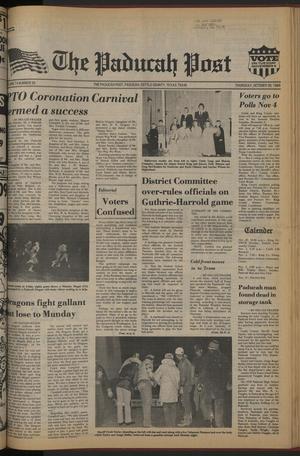 The Paducah Post (Paducah, Tex.), Vol. 74, No. 35, Ed. 1 Thursday, October 30, 1980
