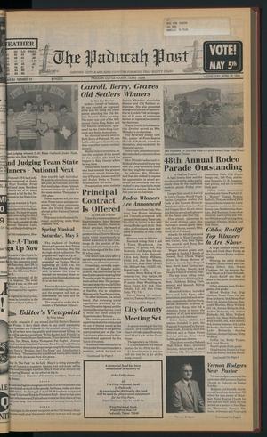 The Paducah Post (Paducah, Tex.), Vol. 84, No. 10, Ed. 1 Wednesday, April 25, 1990