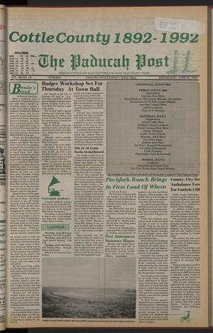 The Paducah Post (Paducah, Tex.), Vol. 86, No. 19, Ed. 1 Wednesday, June 24, 1992