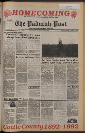 The Paducah Post (Paducah, Tex.), Vol. 86, No. 33, Ed. 1 Wednesday, October 7, 1992
