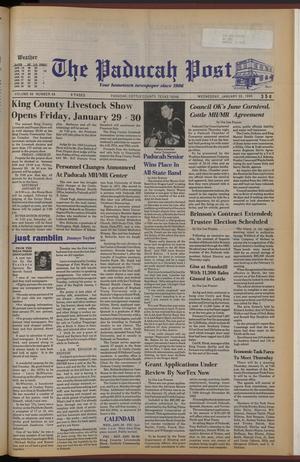 The Paducah Post (Paducah, Tex.), Vol. 86, No. 48, Ed. 1 Wednesday, January 20, 1993