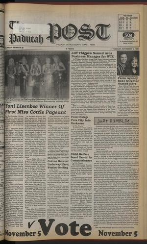 The Paducah Post (Paducah, Tex.), Vol. 90, No. 38, Ed. 1 Tuesday, November 5, 1996