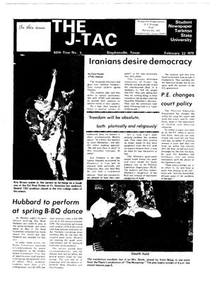 The J-TAC (Stephenville, Tex.), Vol. 60, No. 5, Ed. 1 Thursday, February 22, 1979