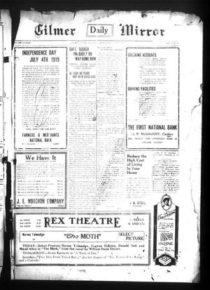 Gilmer Daily Mirror (Gilmer, Tex.), Vol. 4, No. 93, Ed. 1 Thursday, July 3, 1919