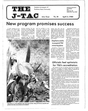 The J-TAC (Stephenville, Tex.), Vol. 61, No. 10, Ed. 1 Thursday, April 3, 1980