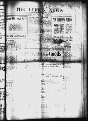 Primary view of object titled 'The Lufkin News. (Lufkin, Tex.), Vol. 6, No. [78], Ed. 1 Friday, September 12, 1913'.