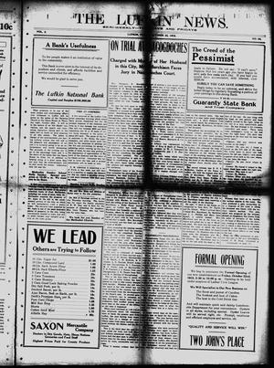 The Lufkin News. (Lufkin, Tex.), Vol. 8, No. 88, Ed. 1 Friday, October 22, 1915