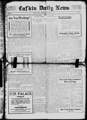 Lufkin Daily News (Lufkin, Tex.), Vol. 1, No. 43, Ed. 1 Tuesday, December 21, 1915