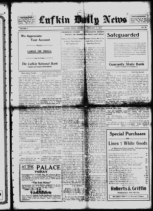 Lufkin Daily News (Lufkin, Tex.), Vol. 1, No. 92, Ed. 1 Thursday, February 17, 1916